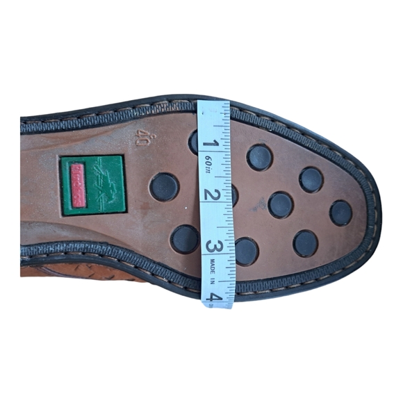 Fluchos tan leather mens shoes dress shoes lace up Made in Spain Size 40 - Picture 14 of 15